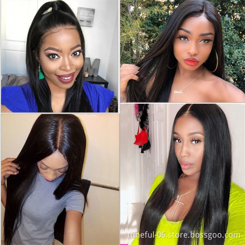 Factory Price Brazilian Hair Wig Short HD Lace Wig Vendors Cuticle Aligned Hair Mink  Front Lace Wig For Black Women